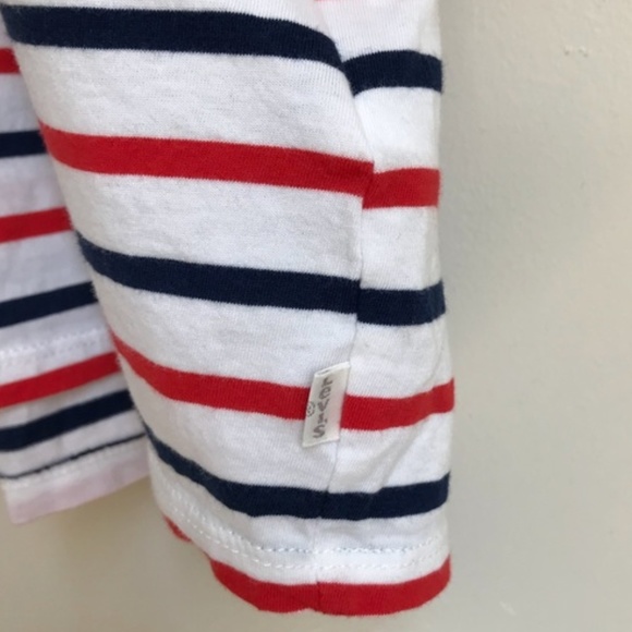 Levi's Women's Striped Short Sleeve Tee - Red, Blue, White - Picture 5 of 5